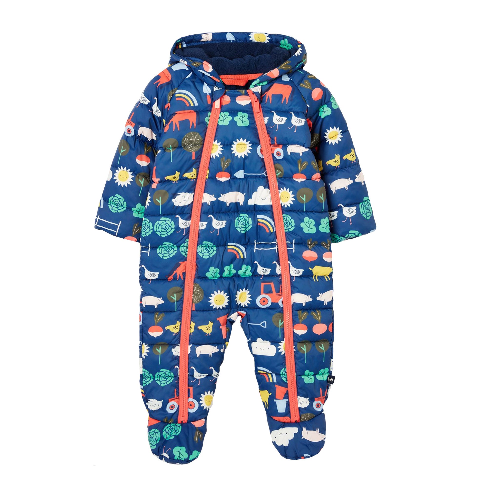 Joules Baby Printed Snuggle Pramsuit