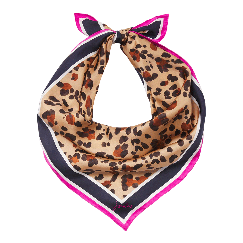 Joules Ladies Bloomfield Square Silk Scarf