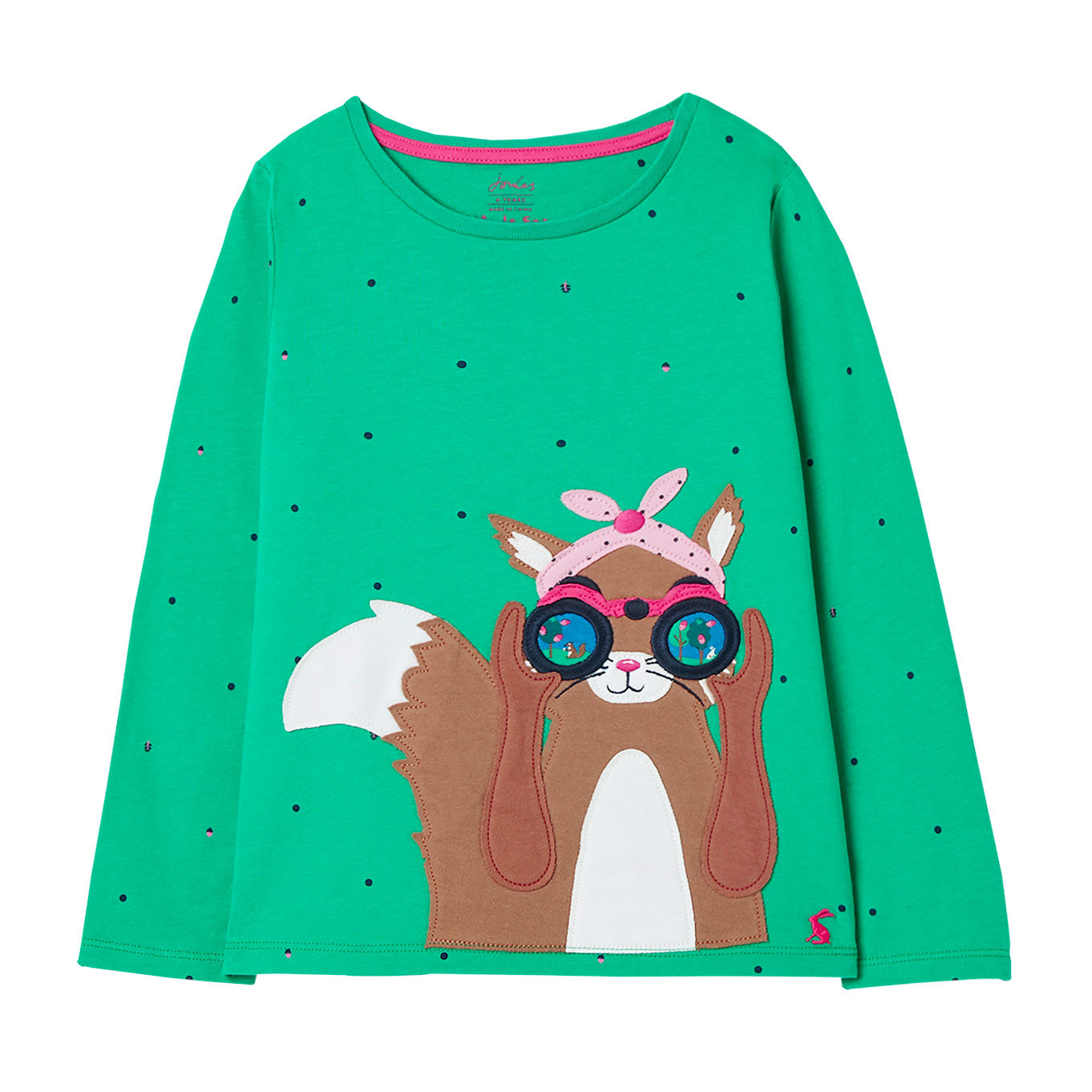 Joules Girls Ava Long Sleeve Applique T-Shirt