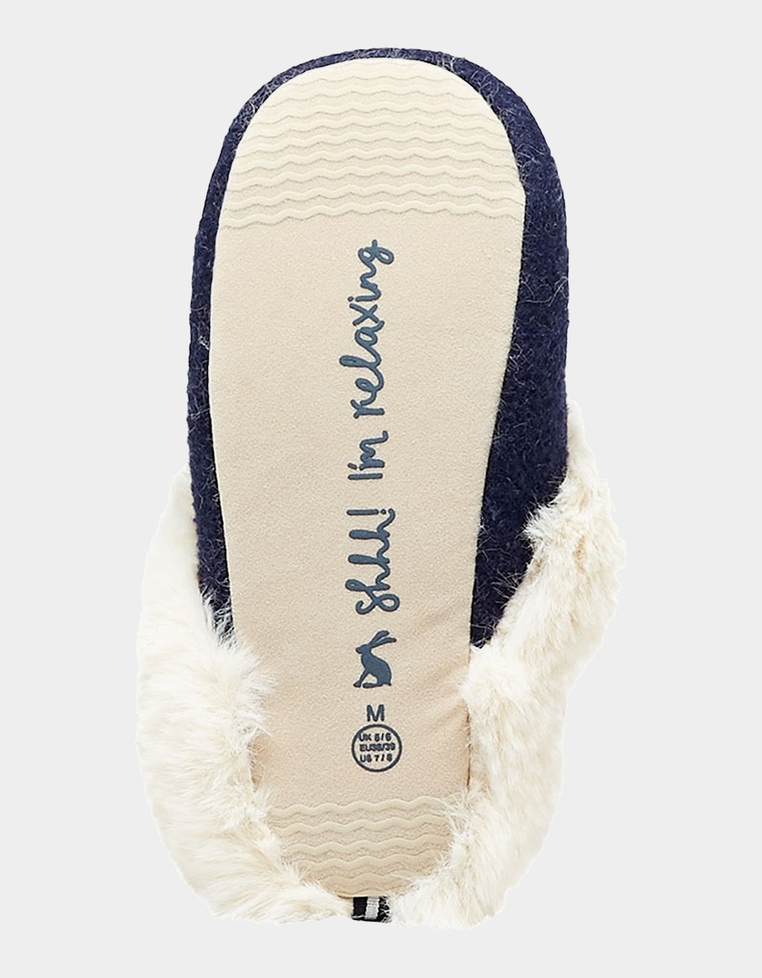 Joules Womens Slippet Luxe Bee Slippers (Navy)