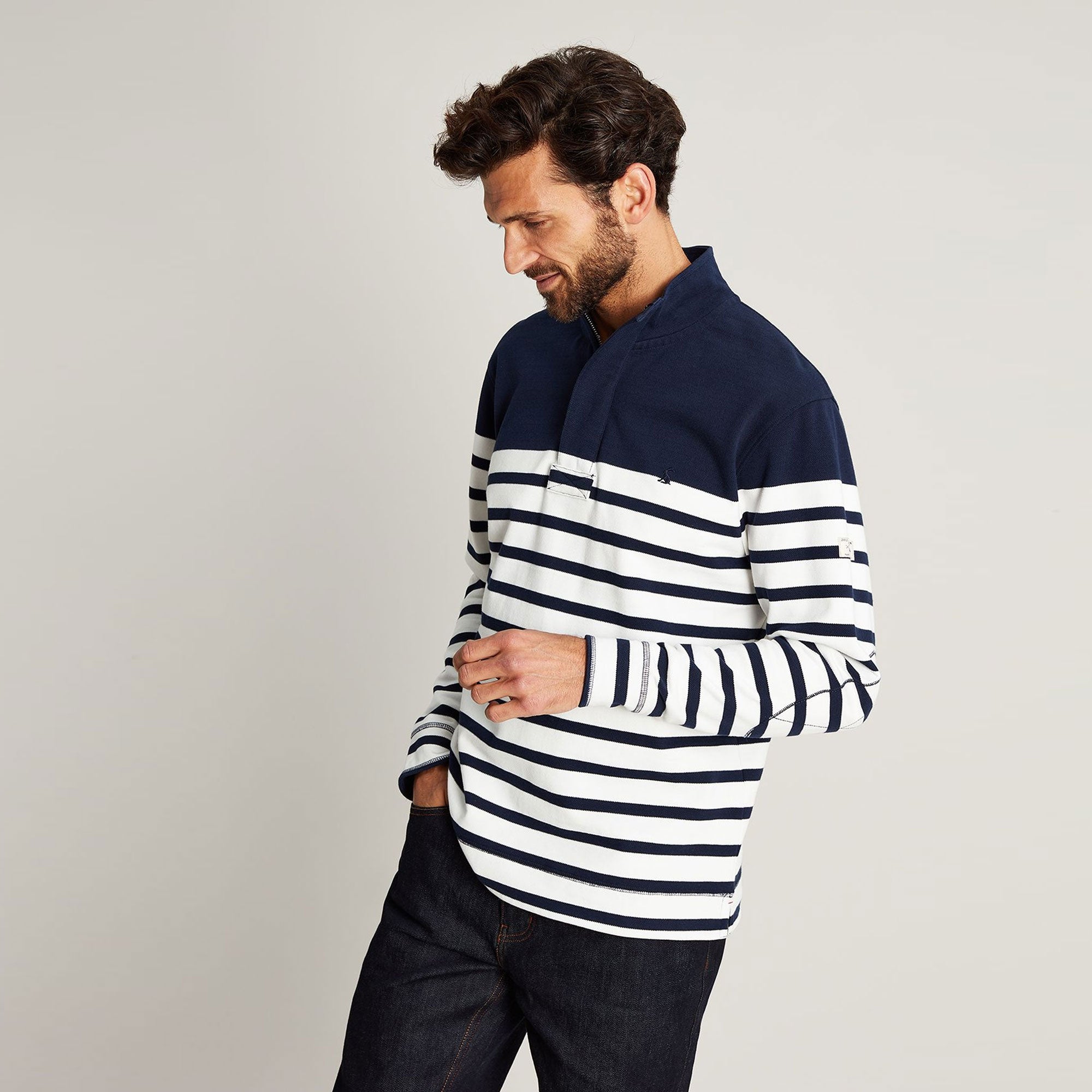 Joules Mens Newell Pique Quarter Zip