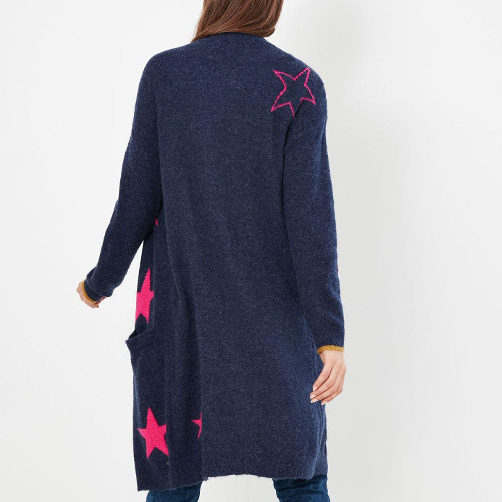 Joules Ladies Ann Star Intarsia Cardigan