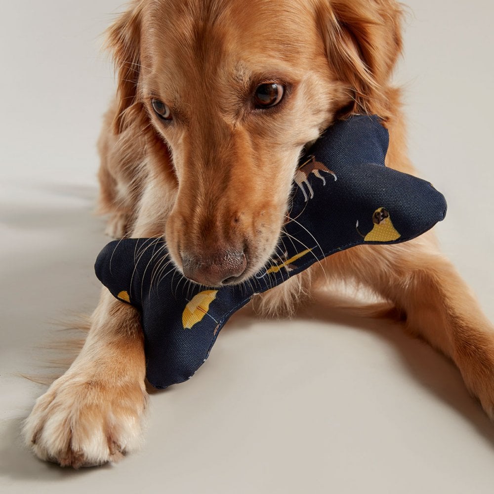 Joules Dog Print Bone Dog Toy