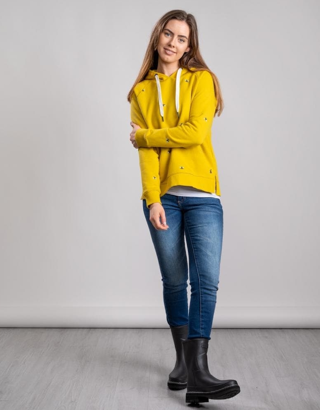 Joules Raglan Hooded Sweat Rowley Emb