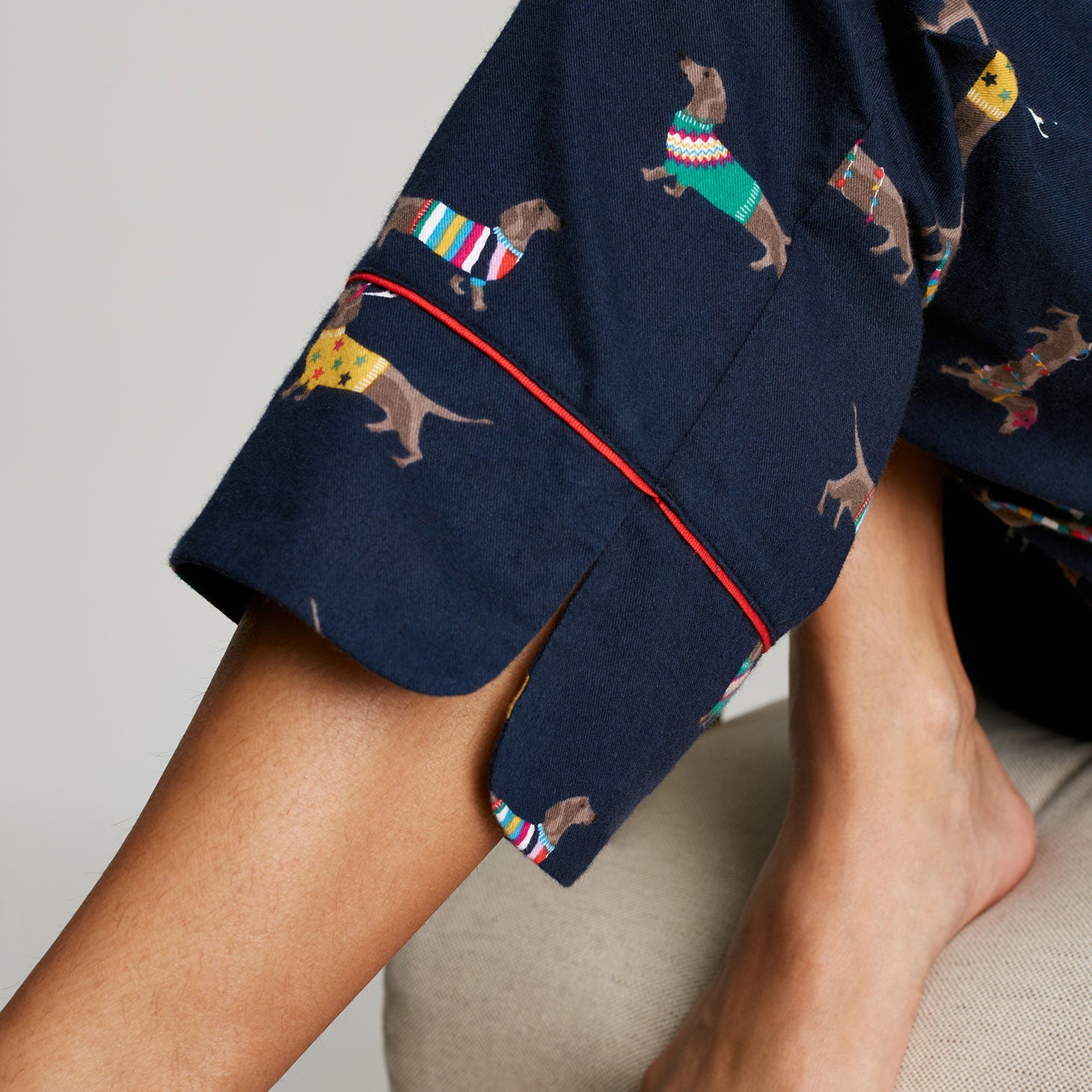 Joules Ladies Luna Brushed Cotton Pj Bottoms