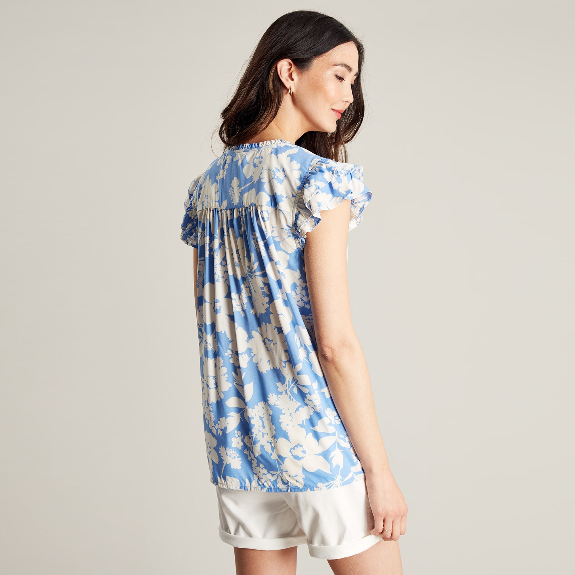 Joules Ladies Maxie Frill Blouse