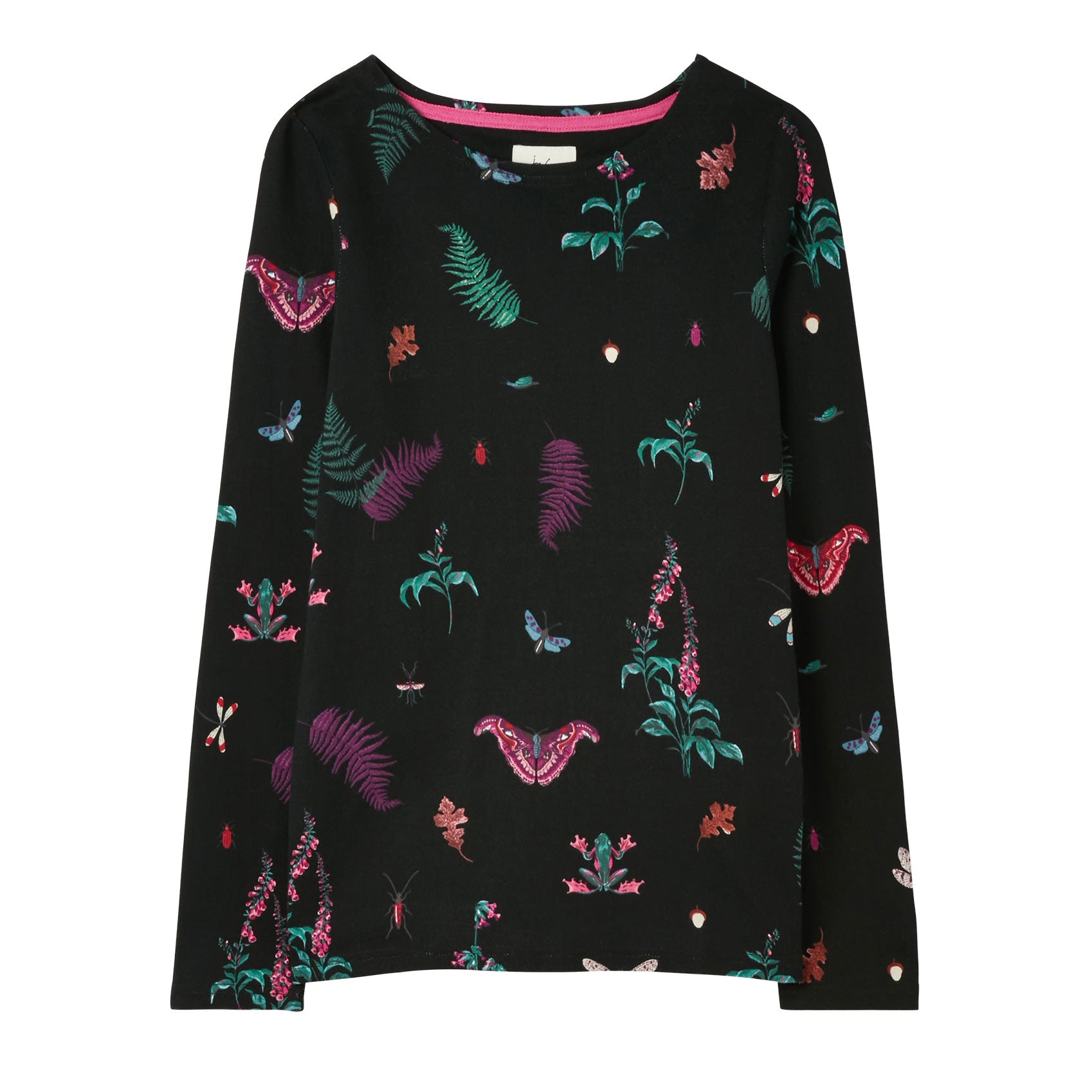 Joules Ladies Harbour Print Long Sleeve Jersey Top