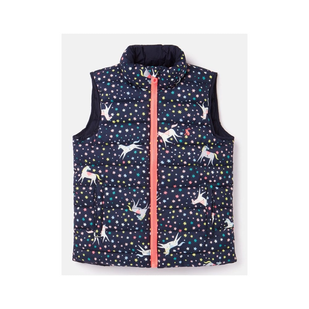 Joules Girls Flip It Reversible Gilet