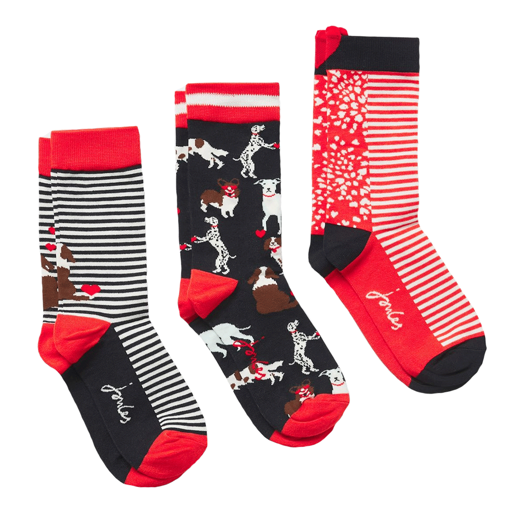 Joules Ladies Excellent Everyday 3Pk Socks