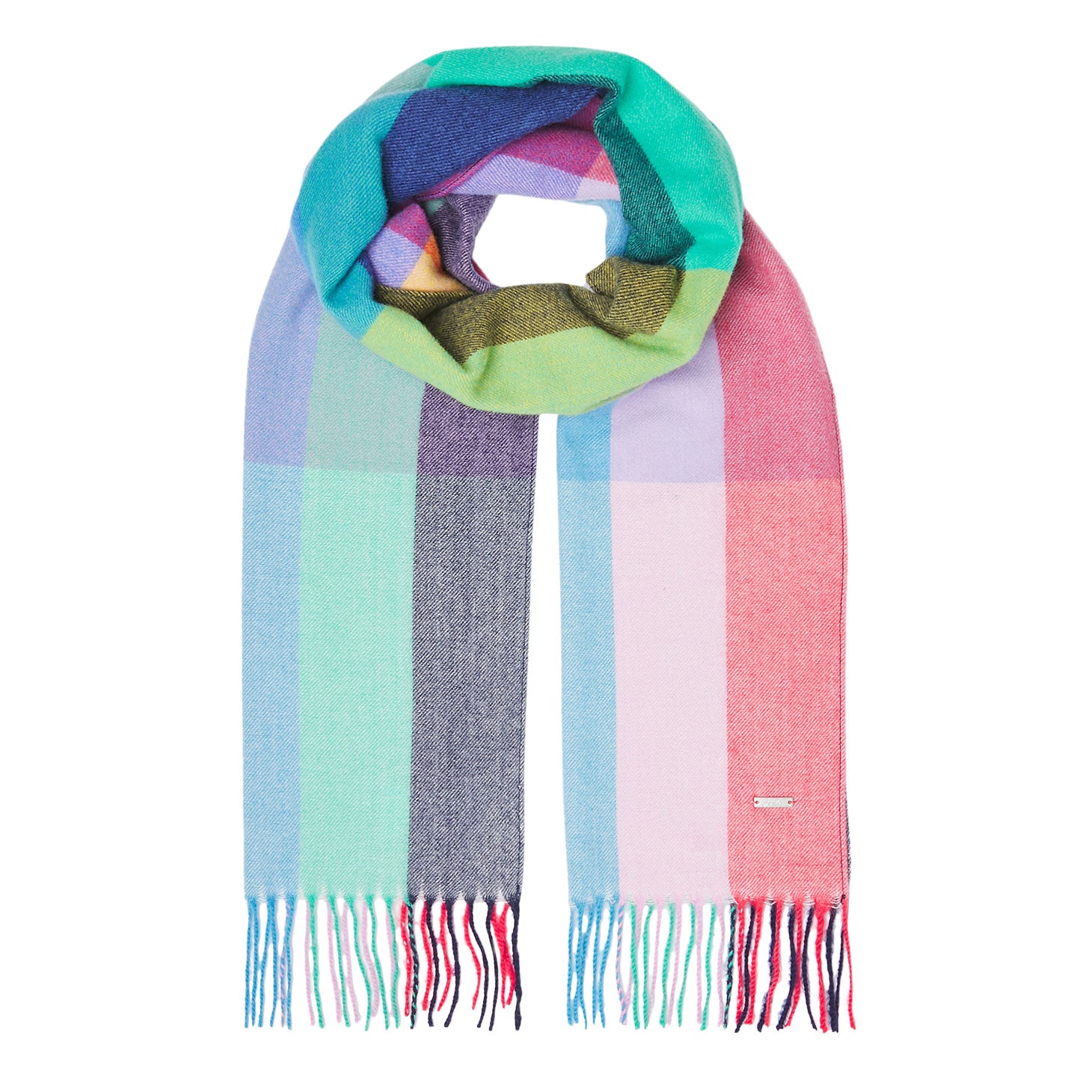 Joules Ladies Bracken Check Warm Handle Scarf