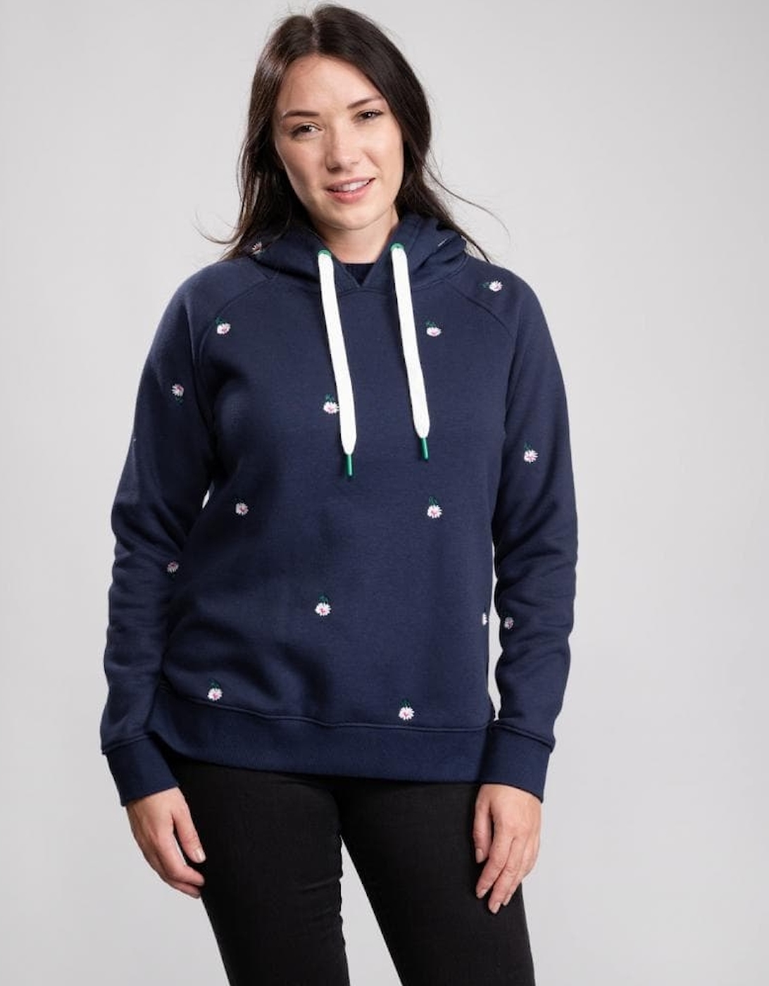 Joules Raglan Hooded Sweat Rowley Emb