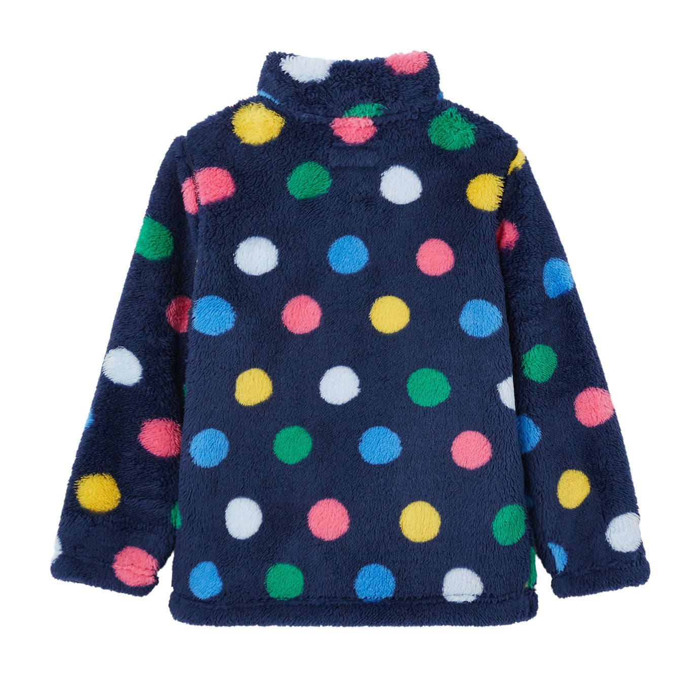 Joules Girls Merridie Printed Spotty Fleece Pullover