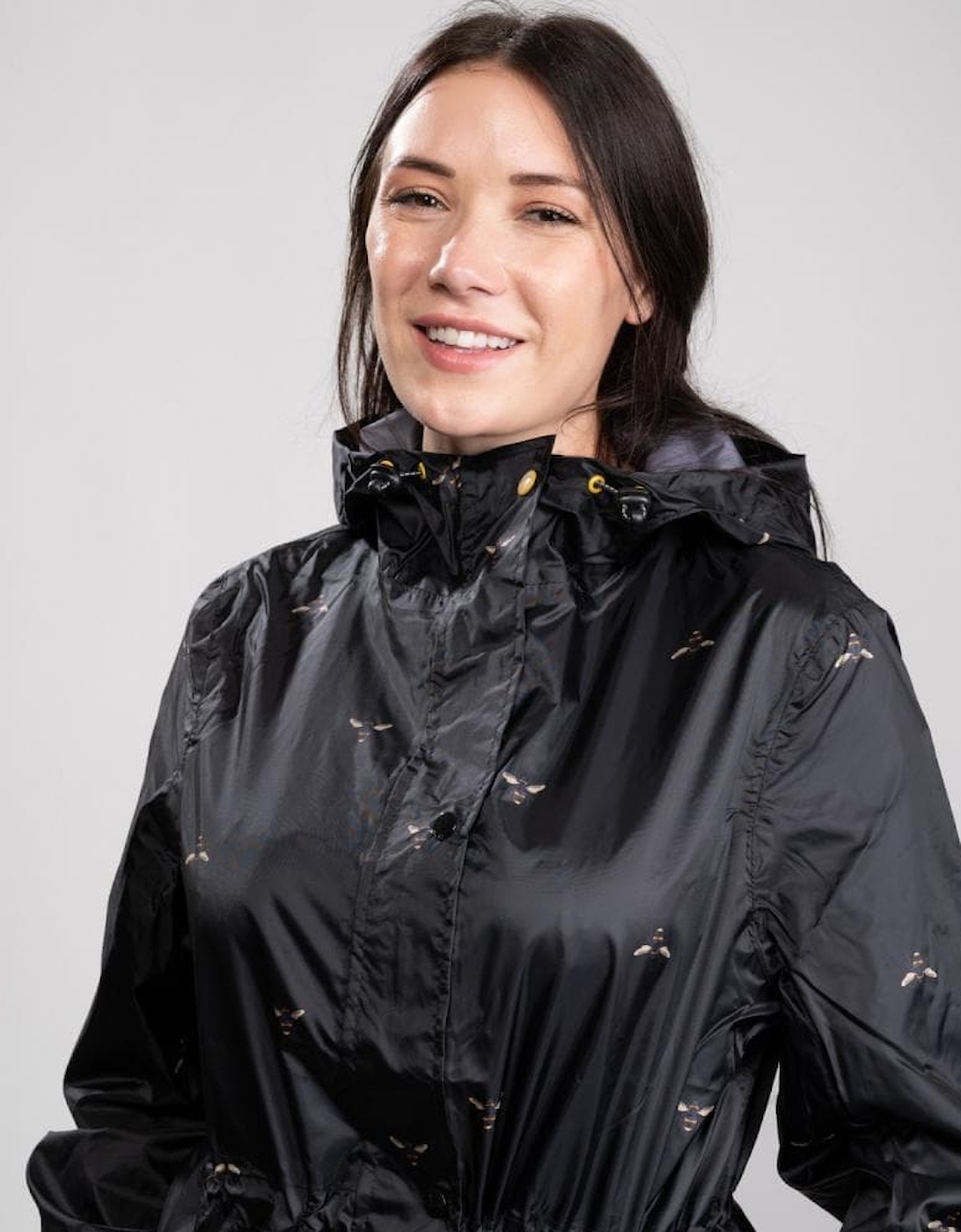 Joules Golightly Printed Waterproof Womens Packable Jacket