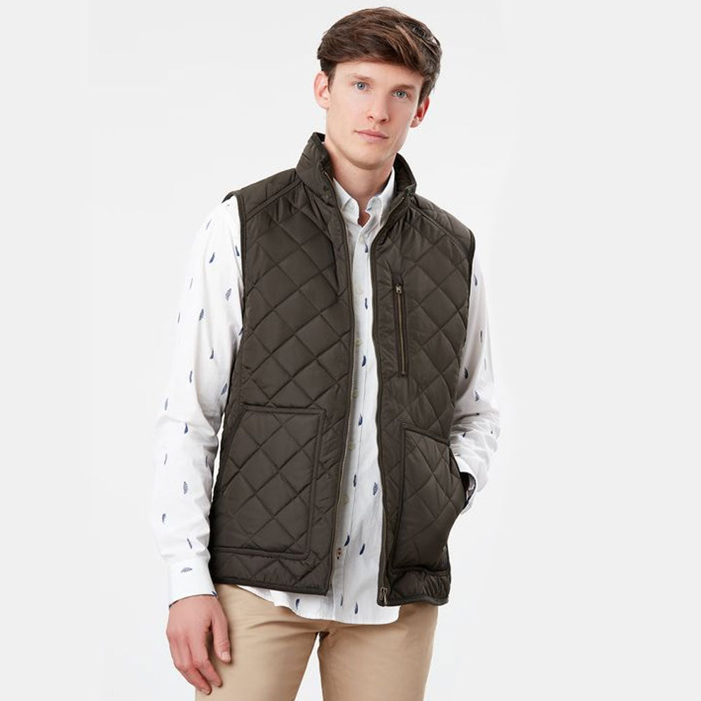 Joules Mens Halesworth Quilted Fleece Lined Gilet