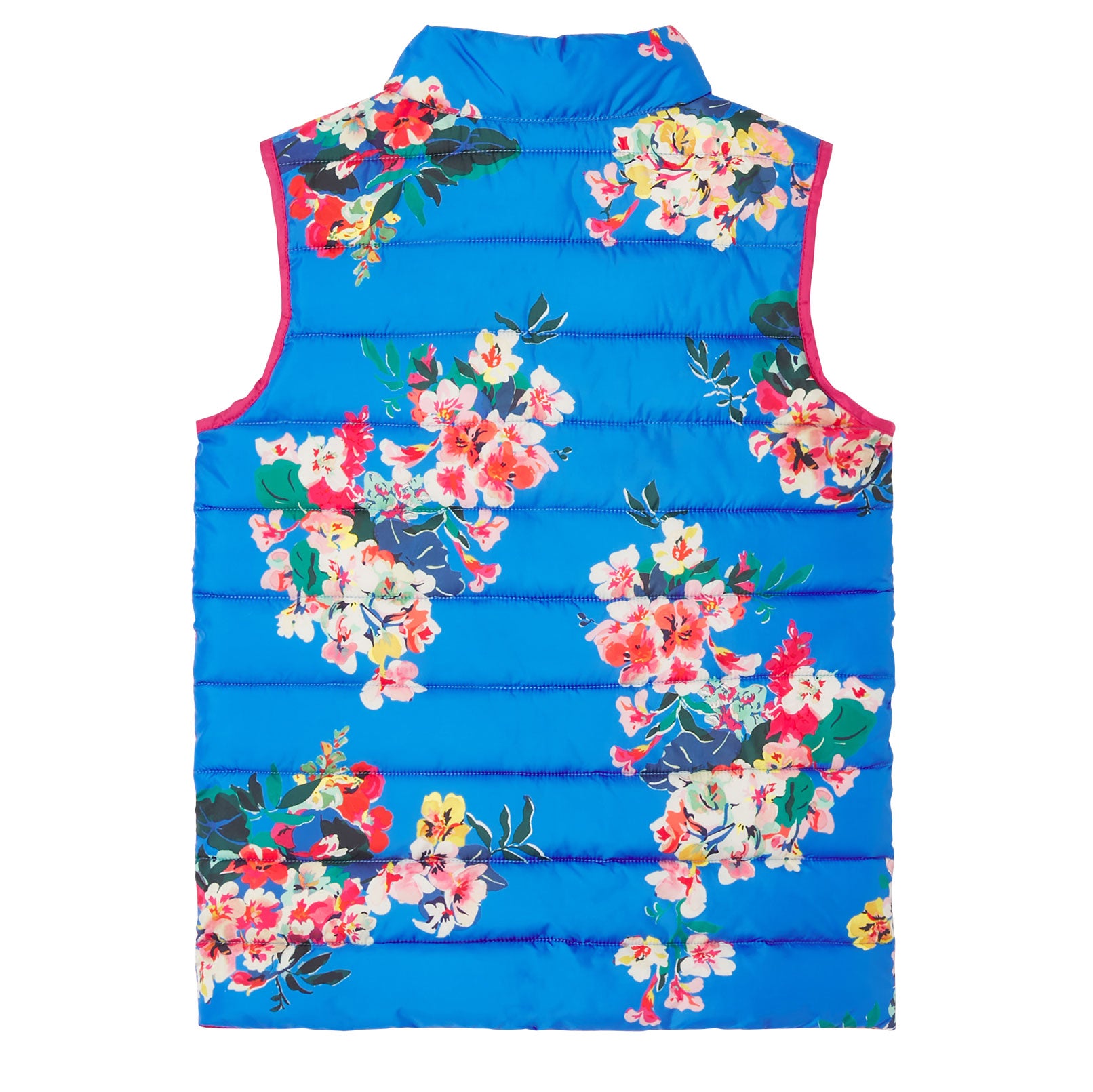 Joules Girls Flip-It Reversible Floral Print Gilet