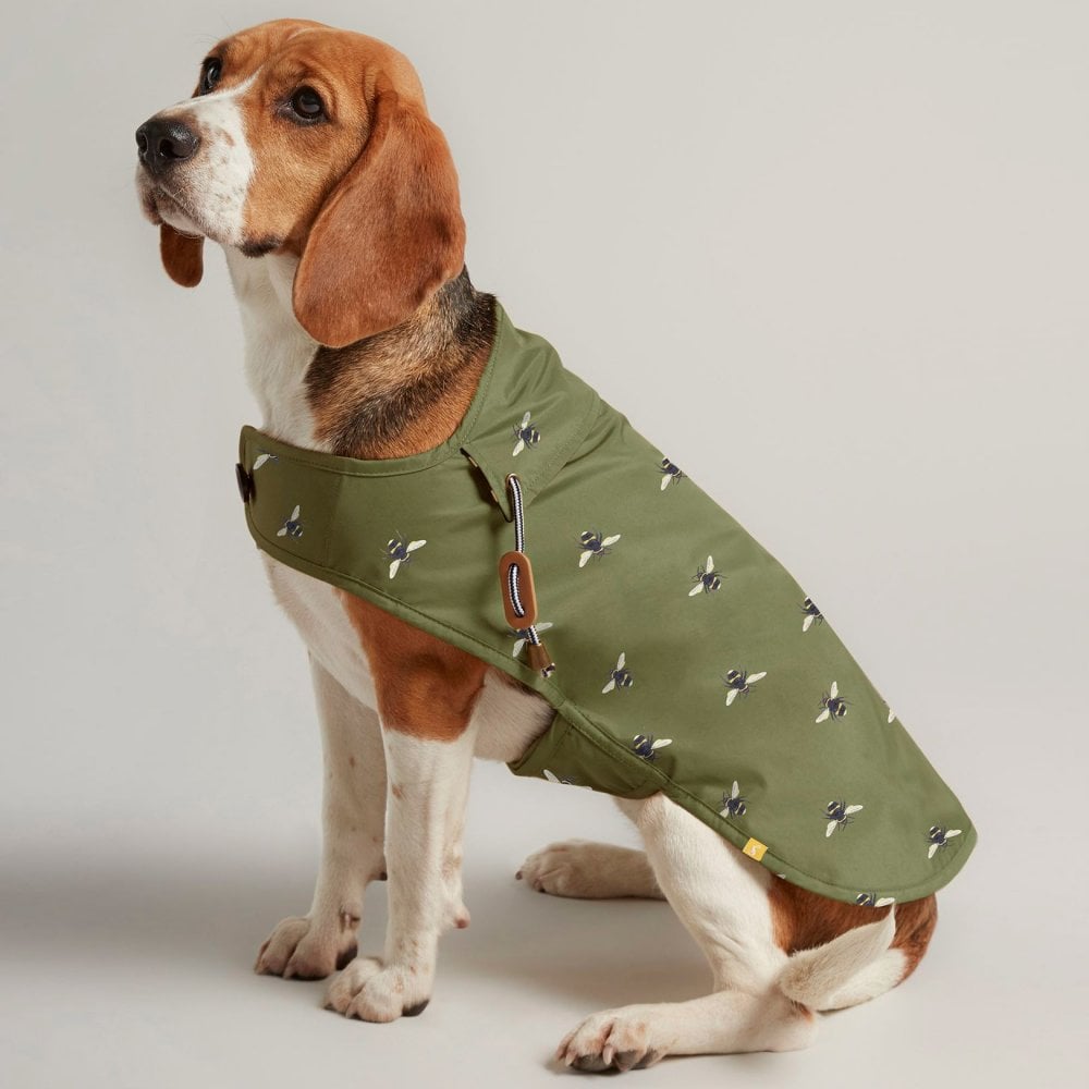 Joules Water Resistant Bumble Bee Print Dog Coat