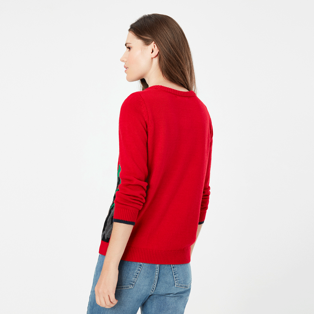 Joules Ladies The Cracking Festive Intarsia Jumper