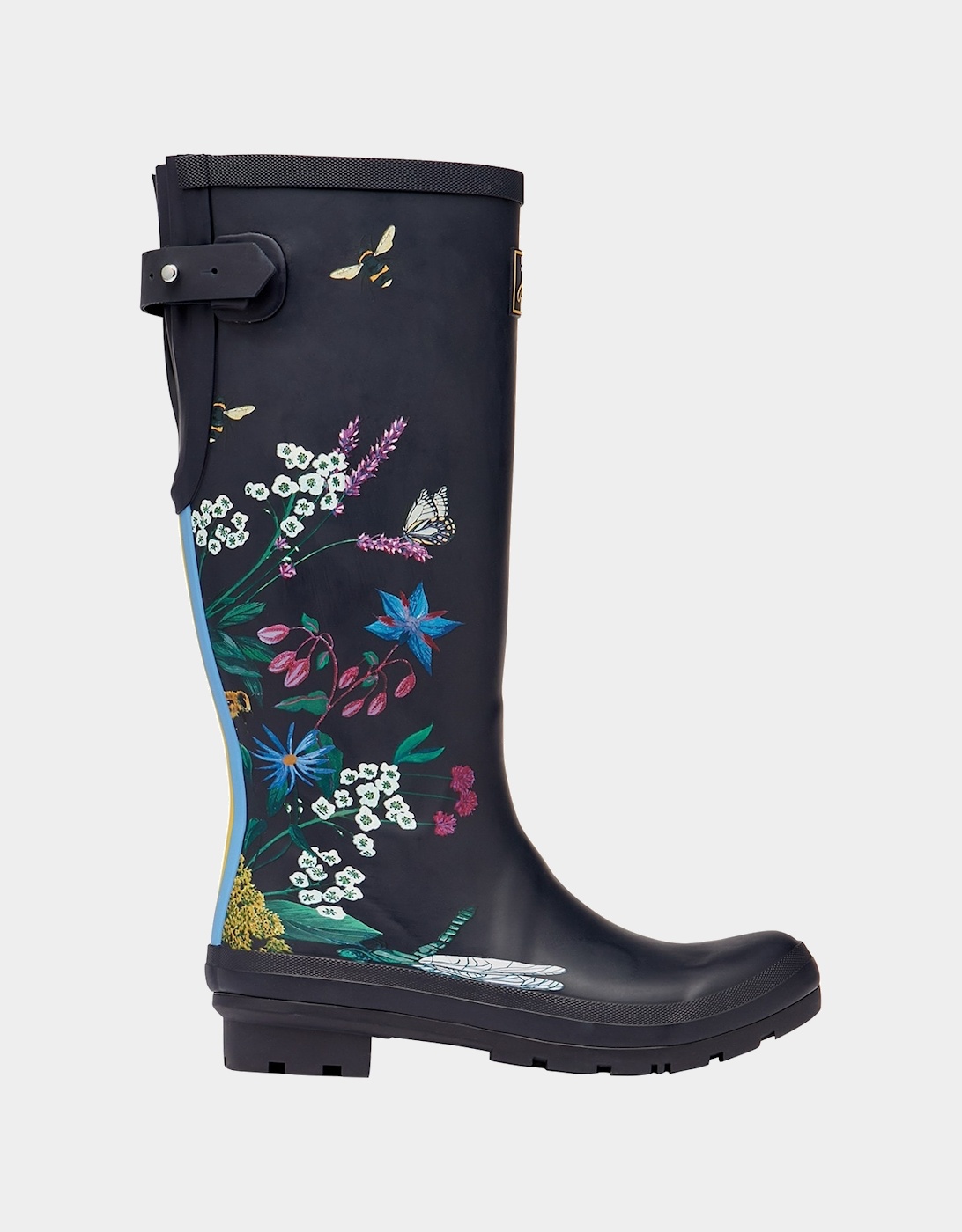 Joules Women&#xS Bee Floral Wellies (Navy)