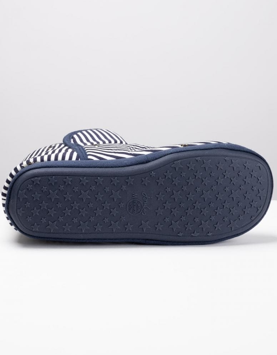 Joules Faux Fur Lined Slipper With Rubber Sole Cabin