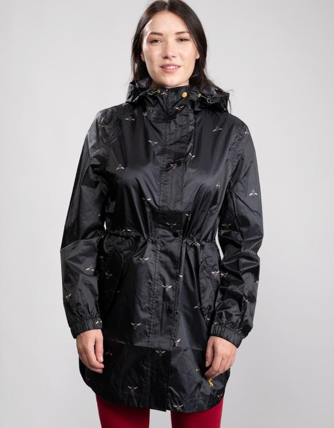 Joules Golightly Printed Waterproof Womens Packable Jacket