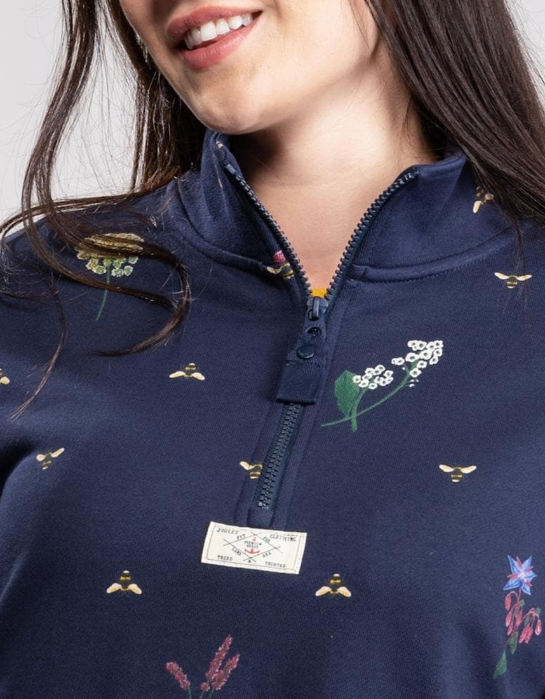 Joules Casual Half Zip Sweatshirt Pip