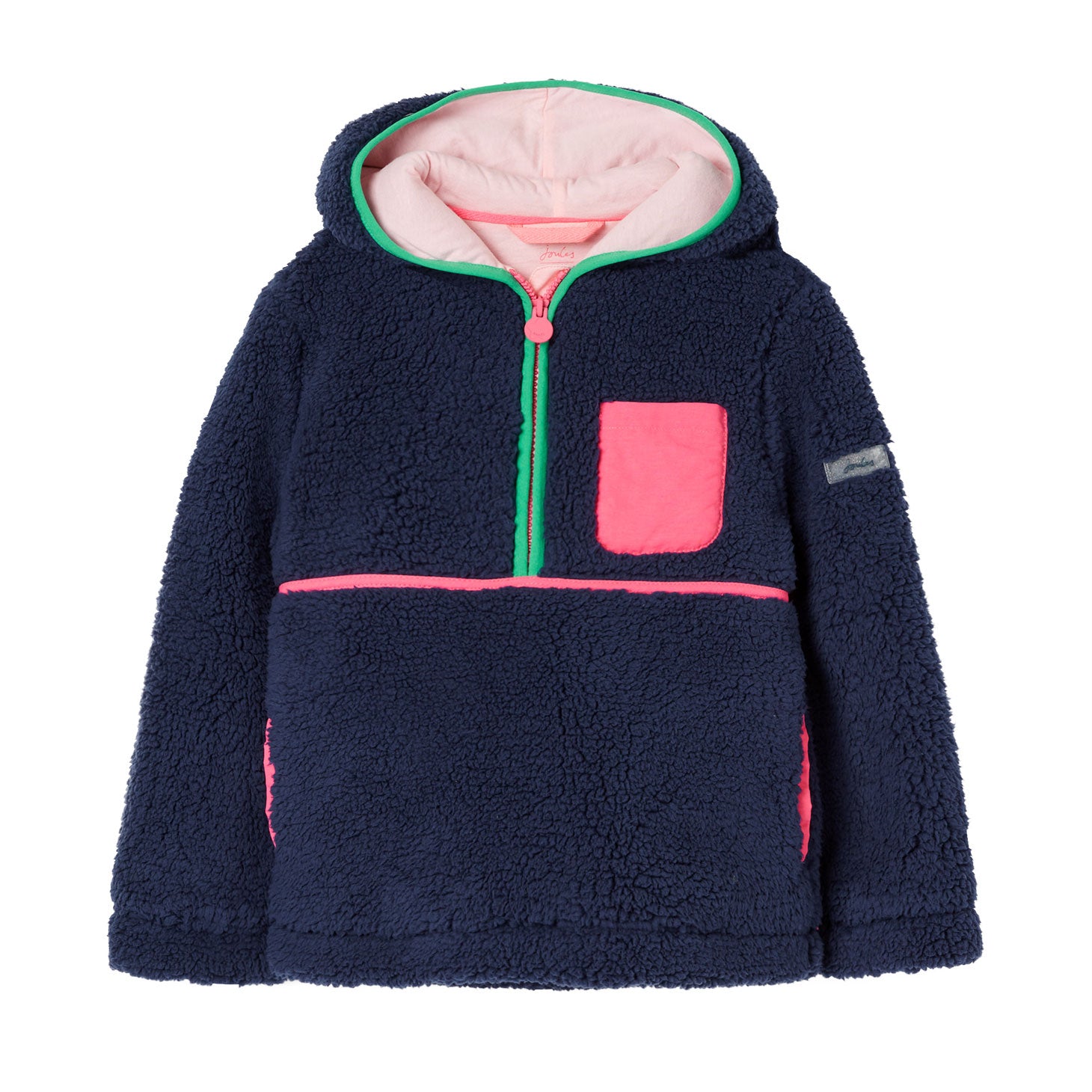 Joules Girls Autumn Half Zip Fleece Sweatshirt
