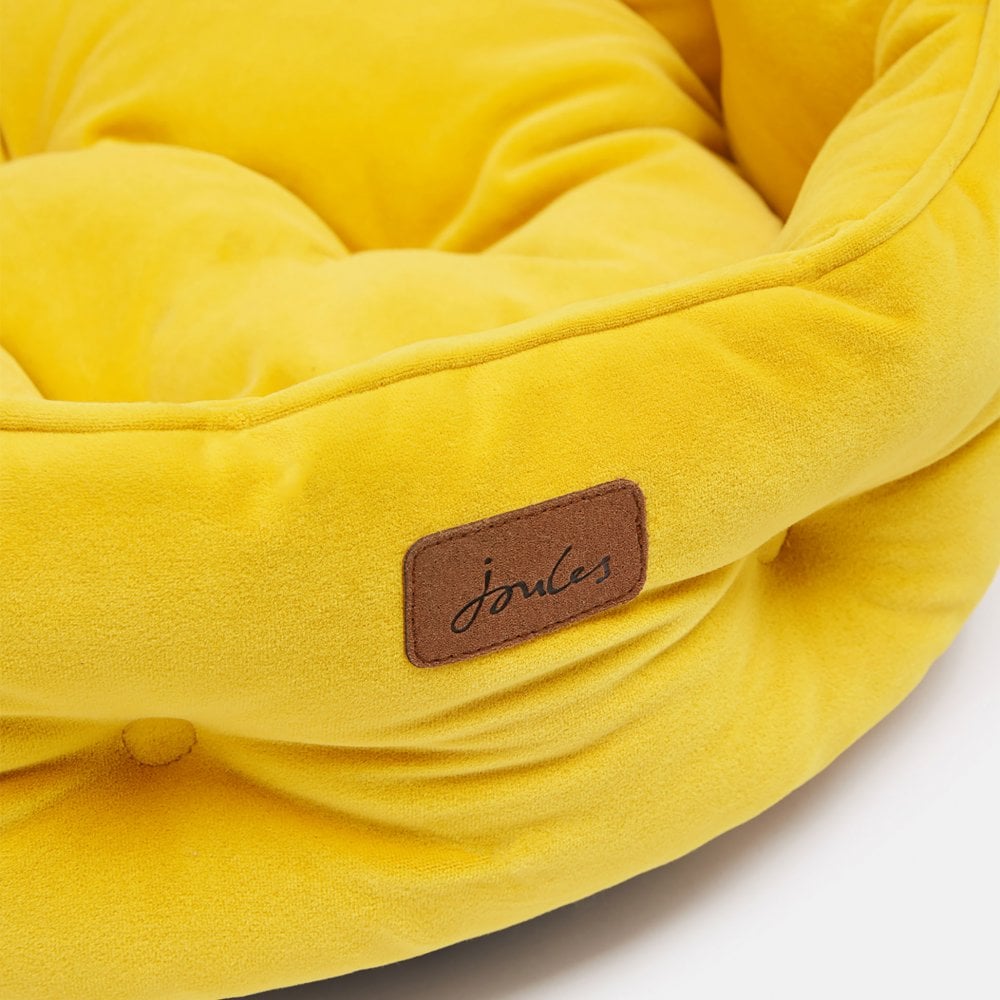 Joules Velvet Chesterfield Dog Bed