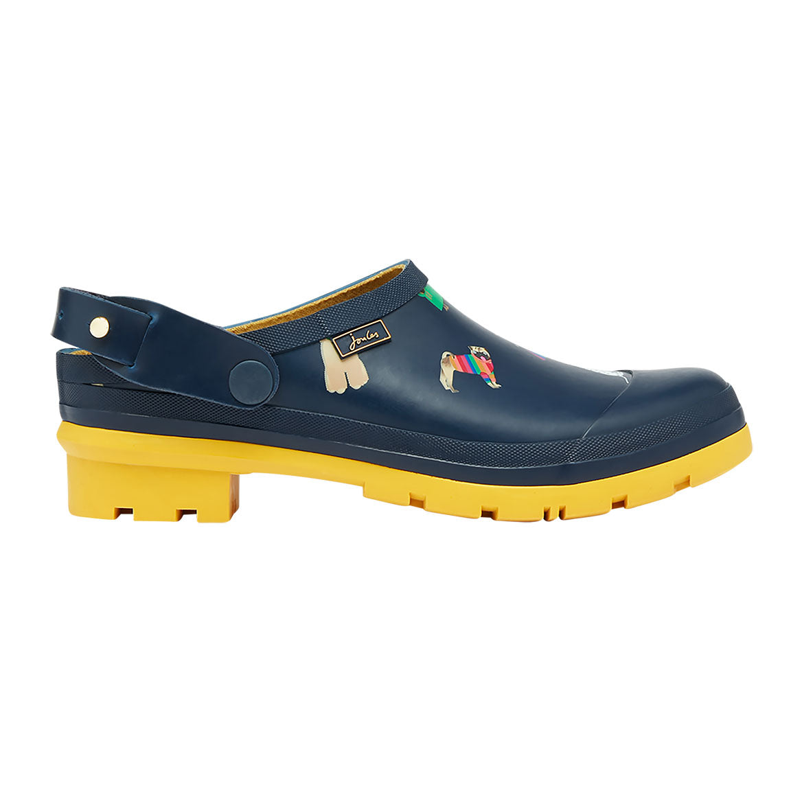 Joules Ladies Printed Welly Clog With Backstrap