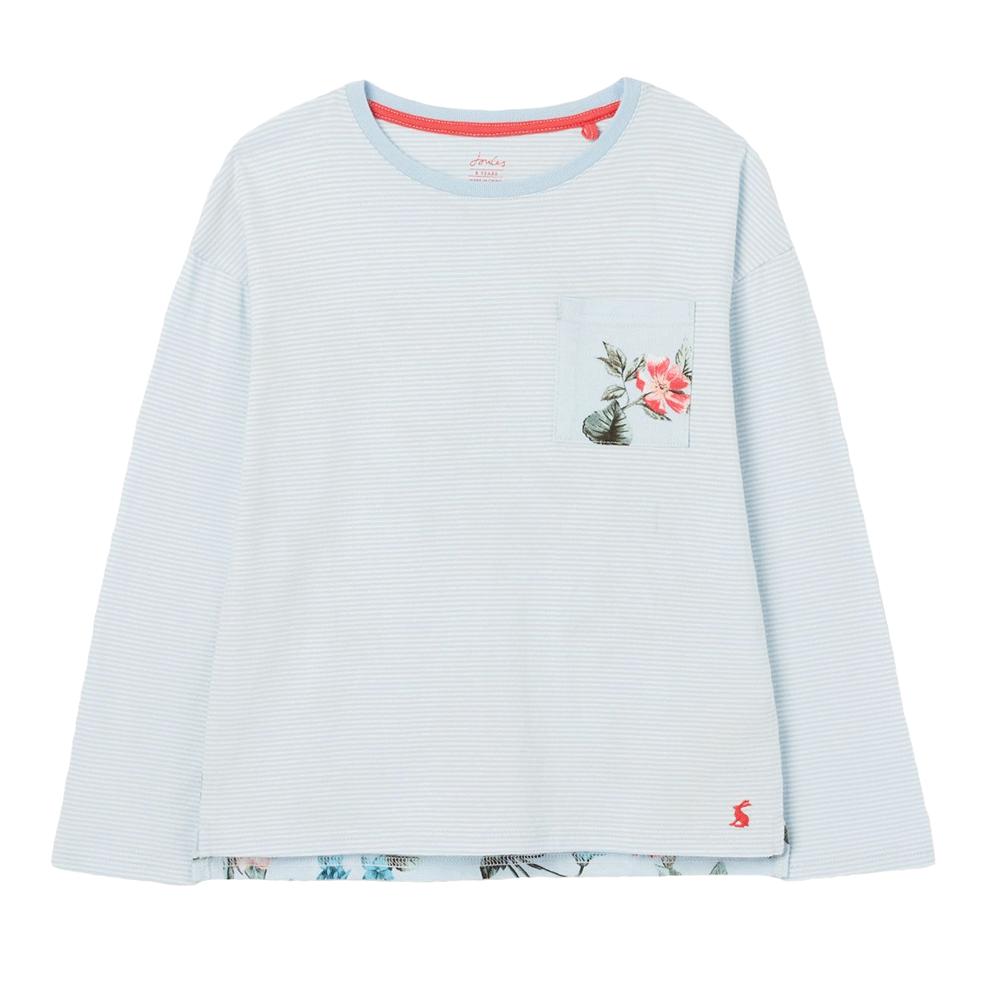 Joules Girls Bliss Long Sleeve Hotchpotch T-Shirt