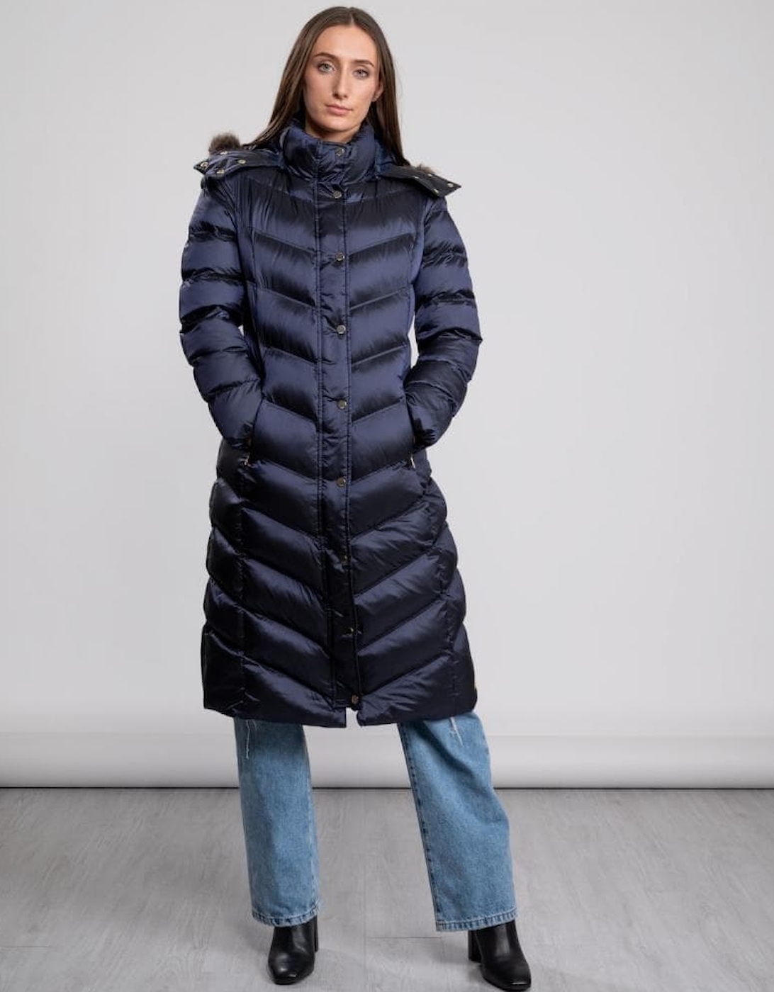 Joules Long Padded Coat Amesbury