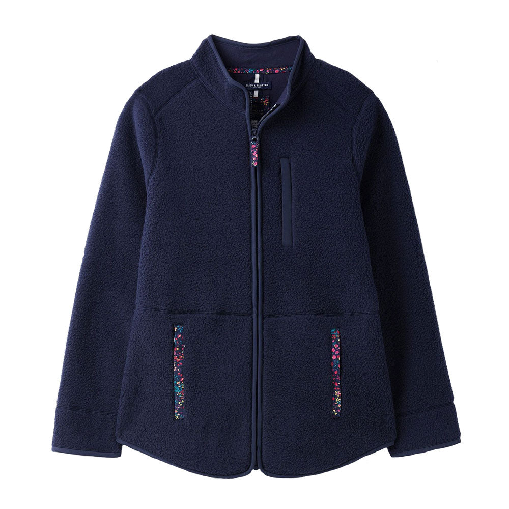 Joules Ladies Hadleigh Funnel Neck Full Zip Fleece