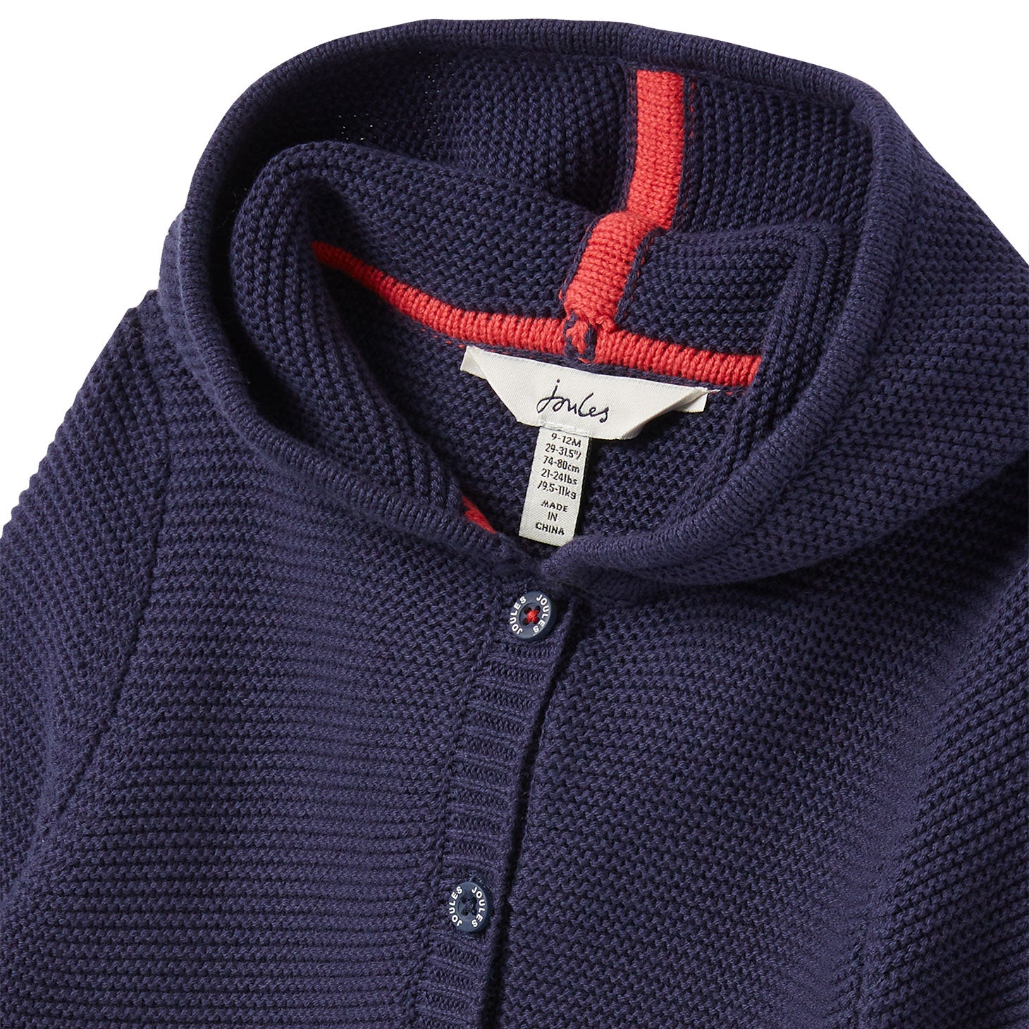 Joules Baby Charmford Embroidered Cars Hooded Cardigan