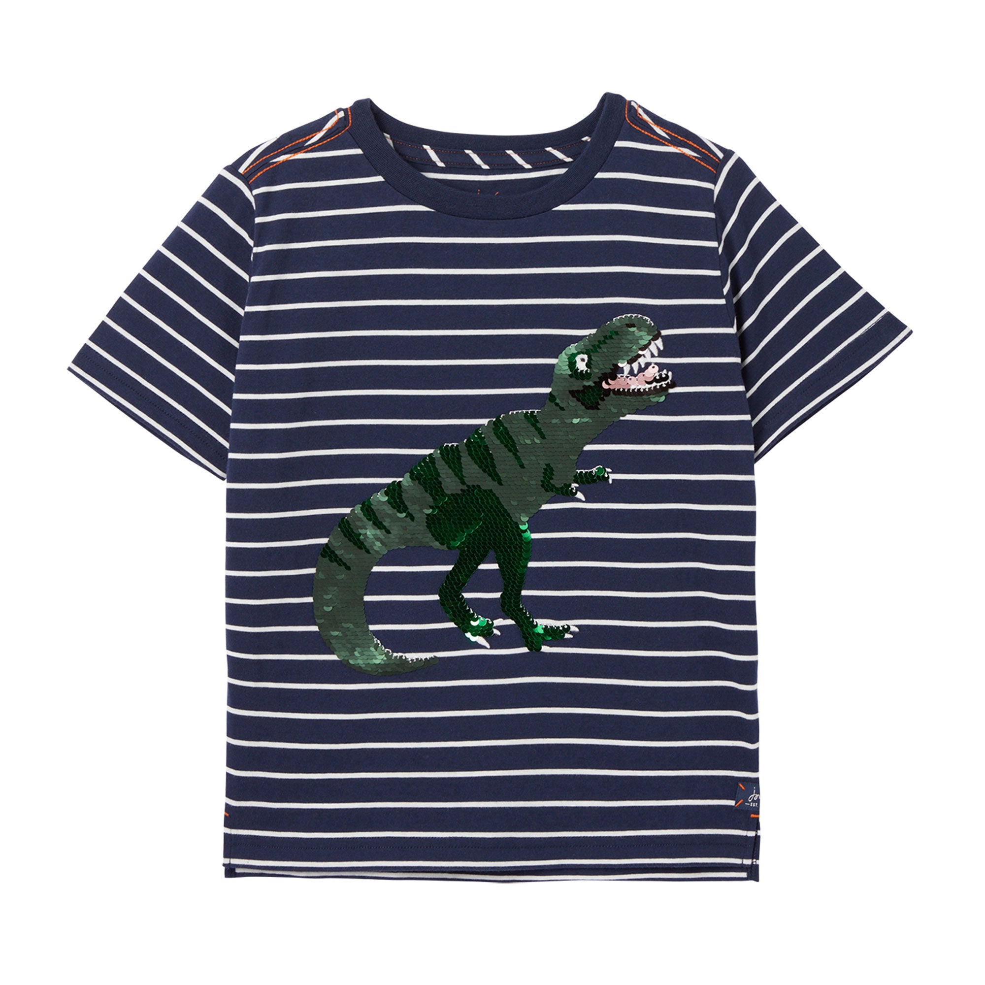 Joules Boys Archie Short Sleeve Applique Artwork T-Shirt