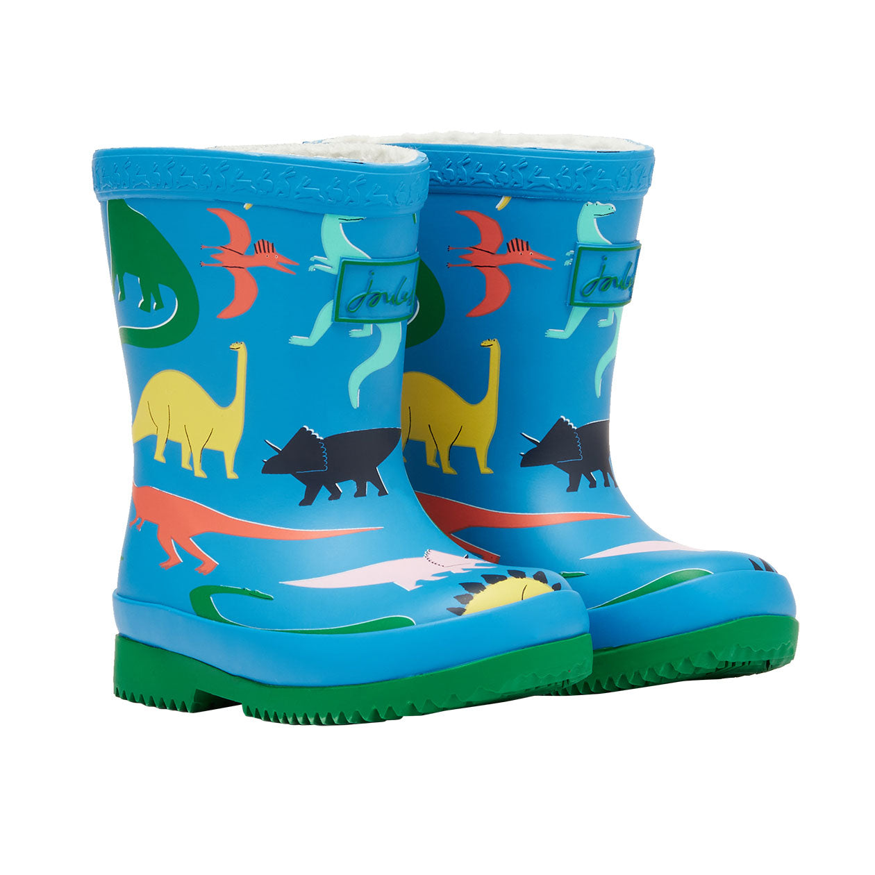 Joules Baby Blue Dinos Welly Print