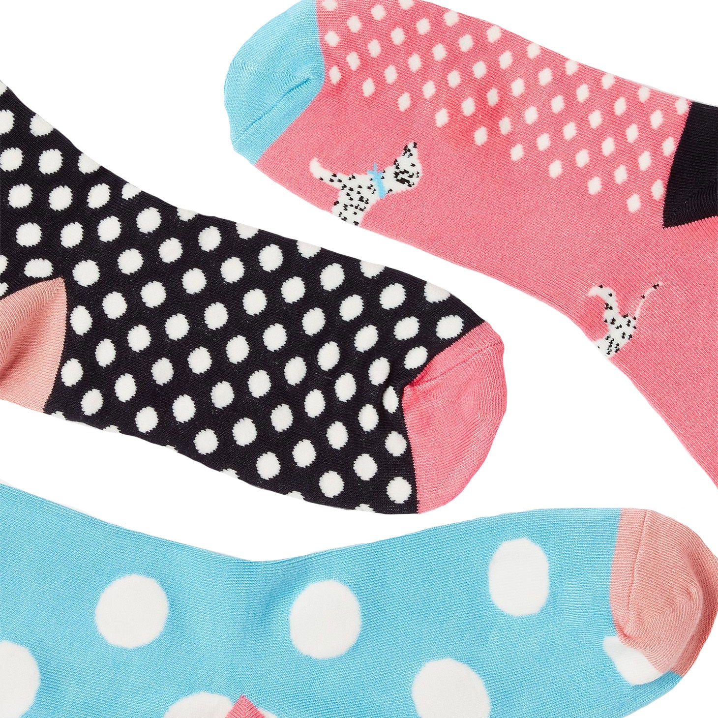 Joules Ladies Dalmatian Excellent Everyday Eco Vero 3 Pack Socks
