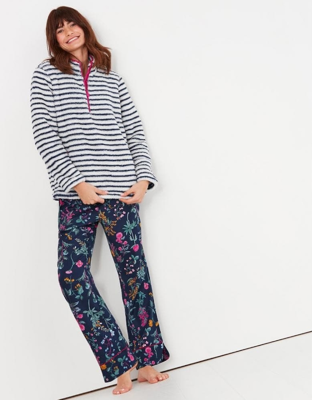 Joules Polly Fleece Womens Zip Neck Jumper