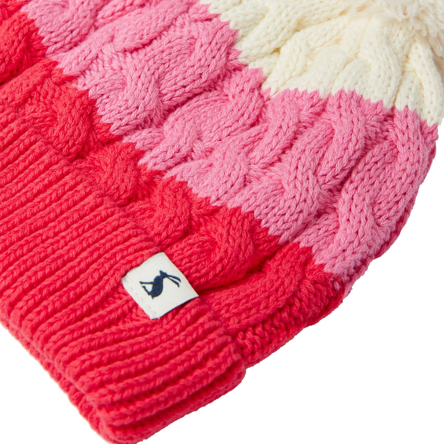 Joules Baby Alaska Knitted Colour Block Hat
