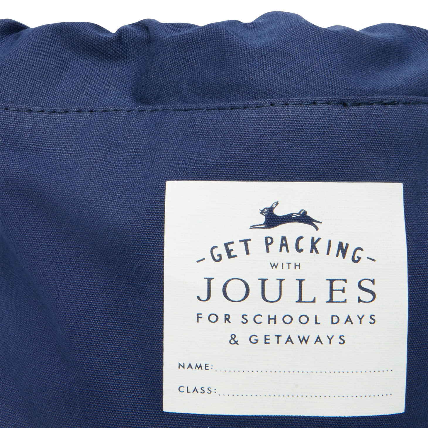 Joules Girls Rainbow Ponies Active Canvas Drawstring Bag