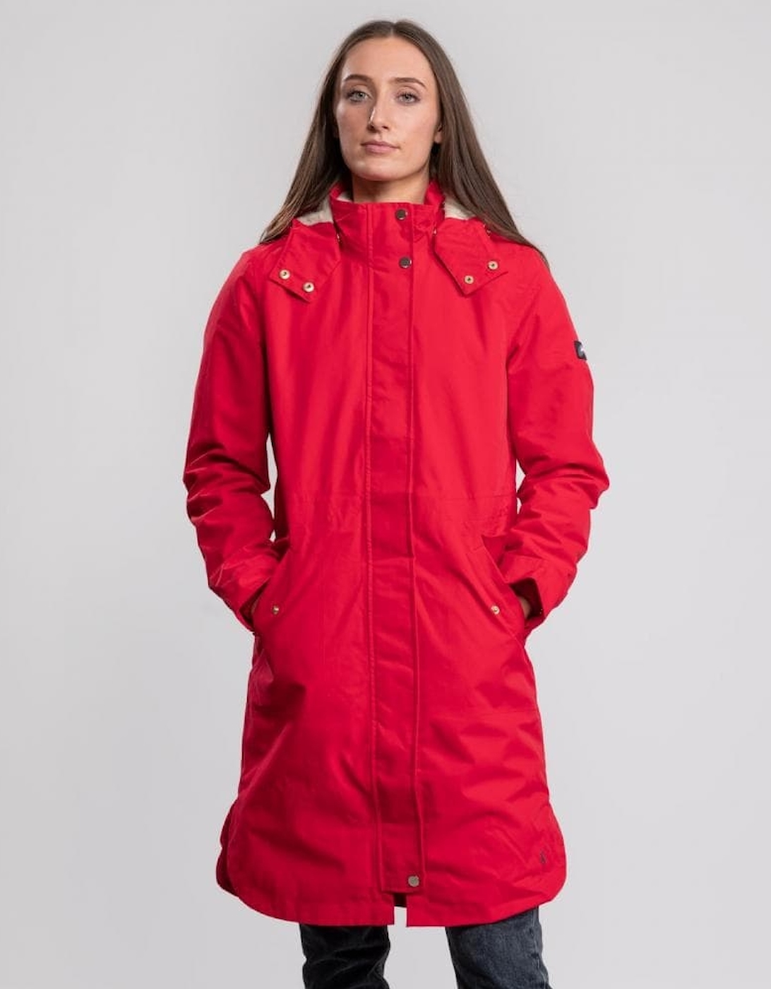 Joules Loxley Cosy Womens Borg Lined Waterproof Coat