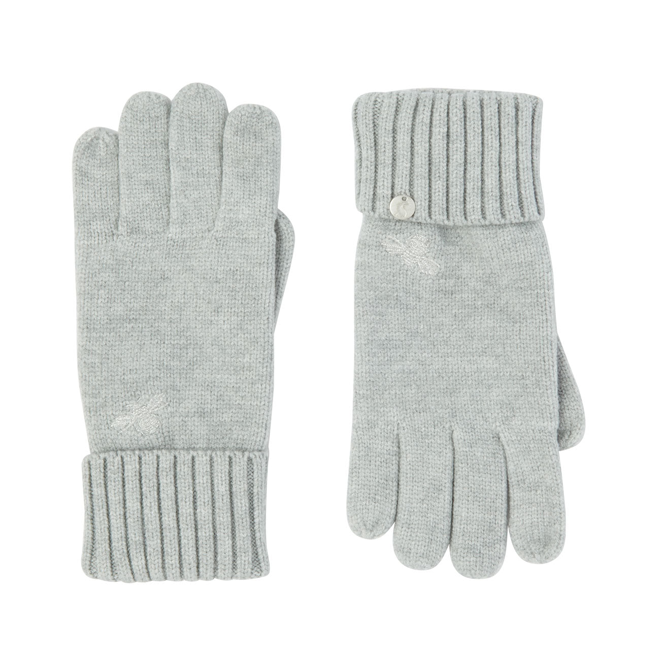 Joules Ladies Stafford Knitted Gloves With Embellishment