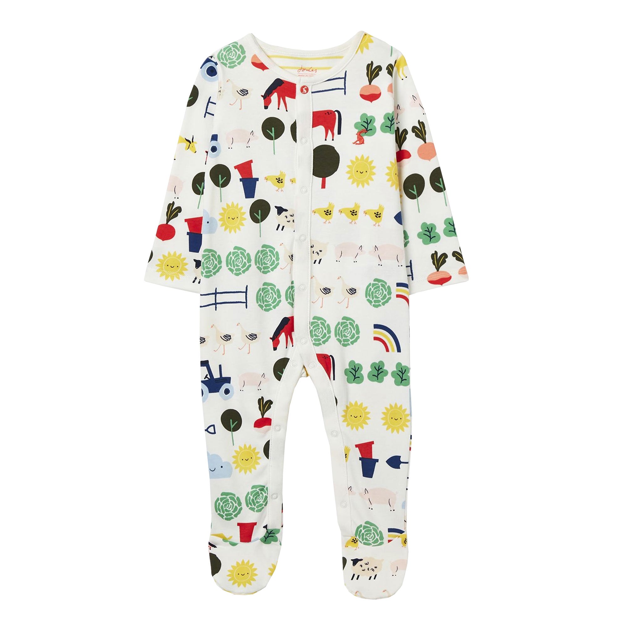 Joules Baby Razamataz Cotton Printed Babygrow