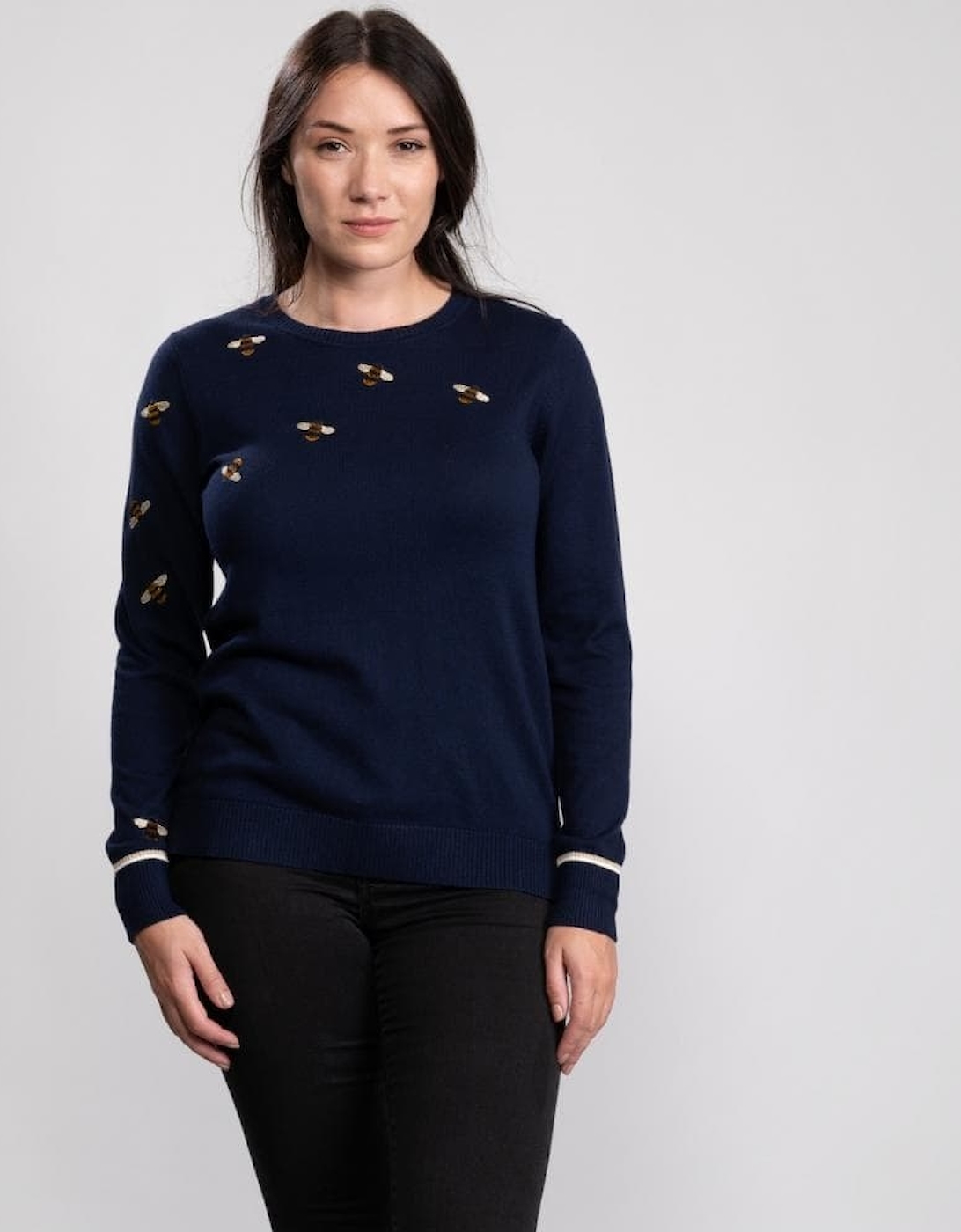Joules Intarsia Crew Neck Jumper Miranda