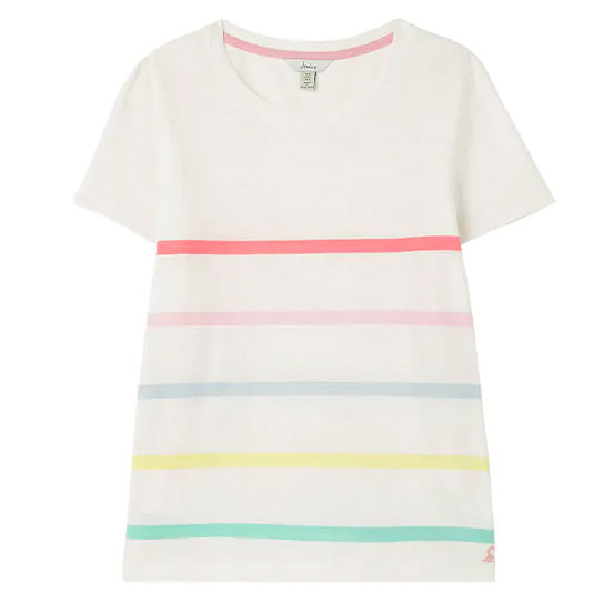 Joules Ladies Carley Stripe Classic Crew T-Shirt