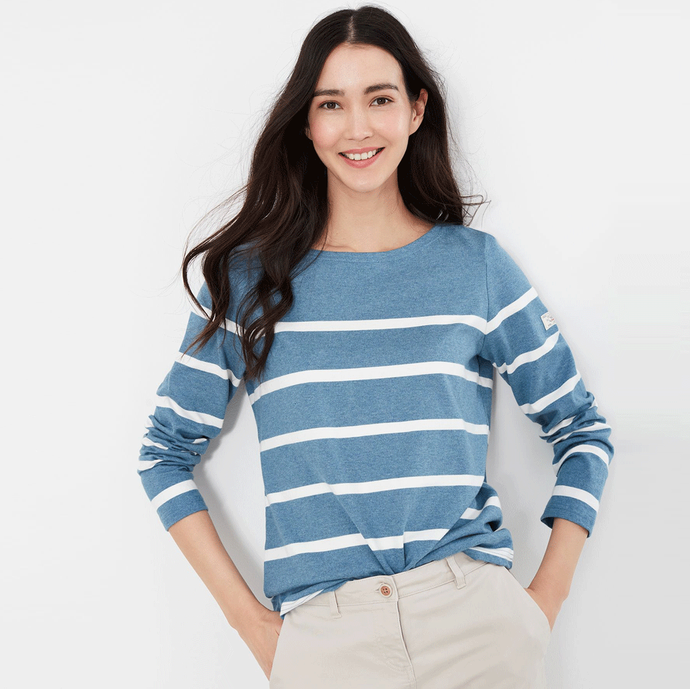 Joules Ladies Harbour Long Sleeve Jersey Top
