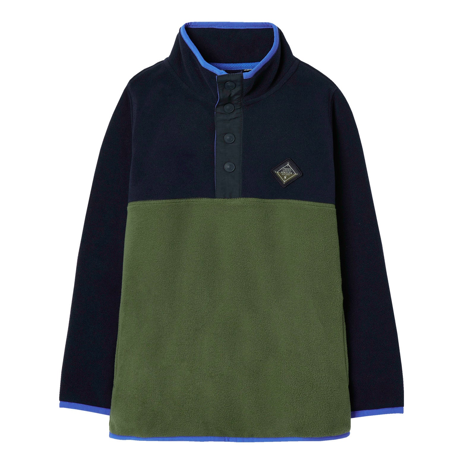 Joules Boy Jaxon Polar Fleece Colourblock 1/2 Placket