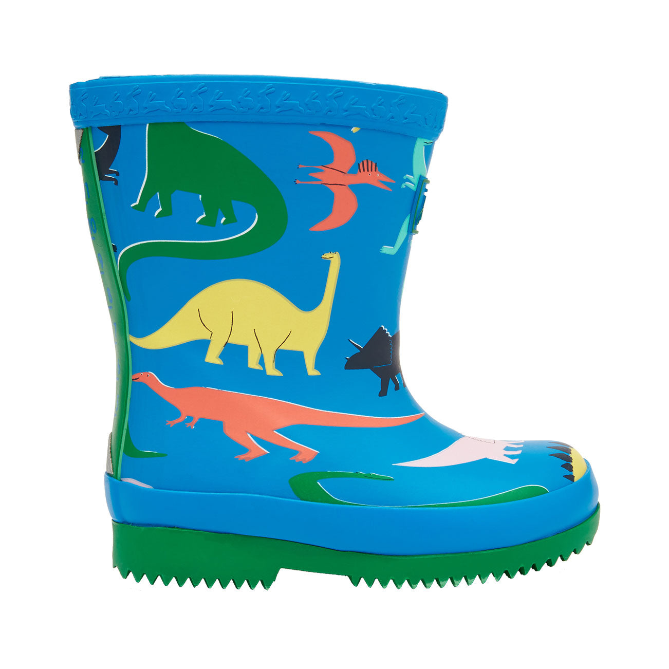 Joules Baby Blue Dinos Welly Print