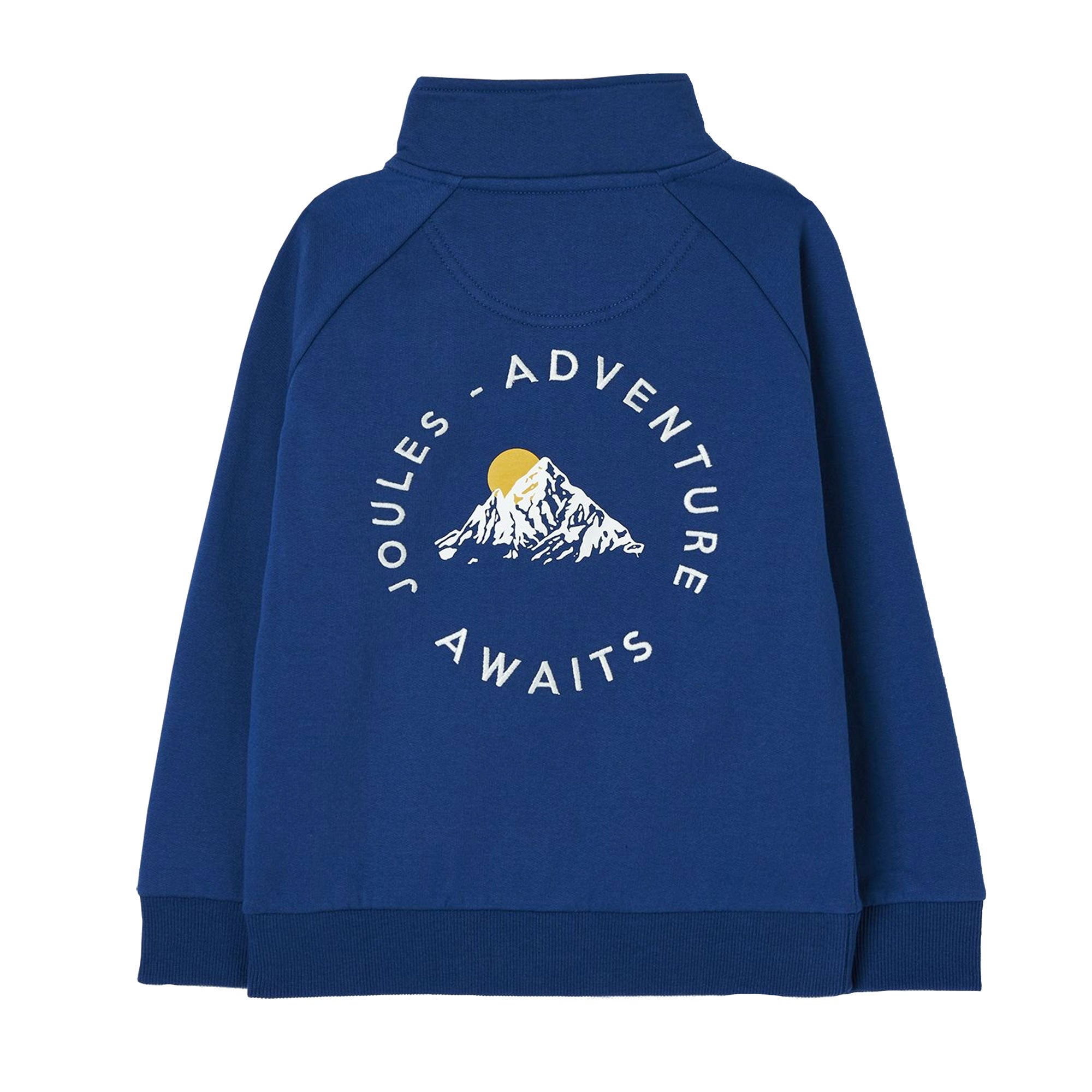 Joules Boys Finn Overhead Zip Neck Sweatshirt