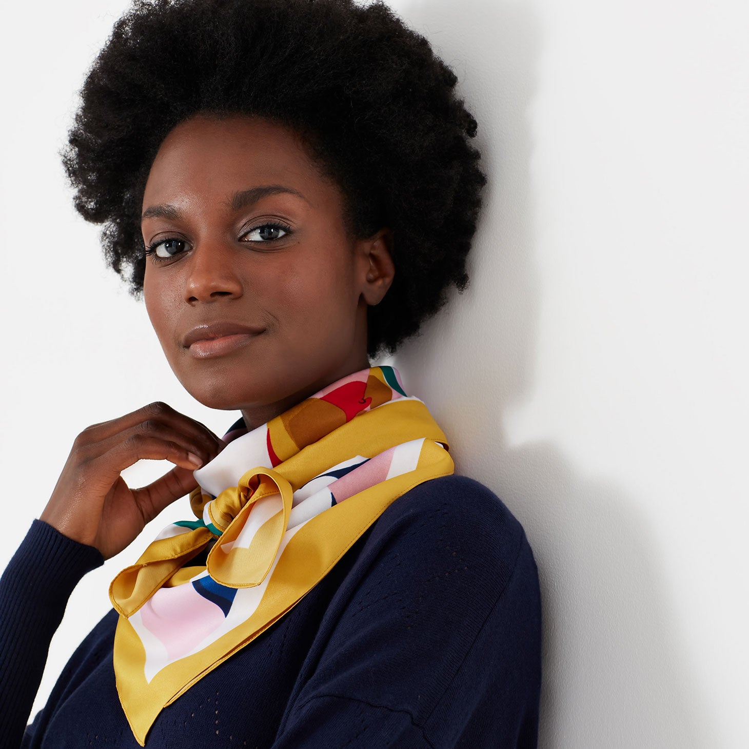 Joules Ladies Liv Printed Square Scarf