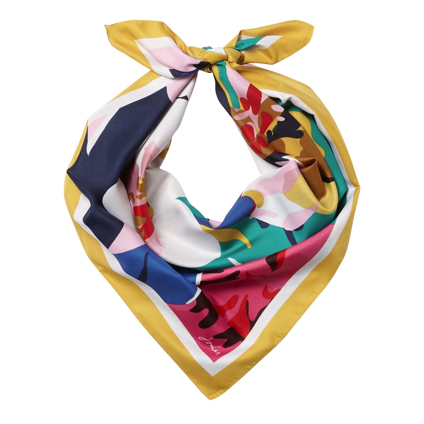 Joules Ladies Liv Printed Square Scarf