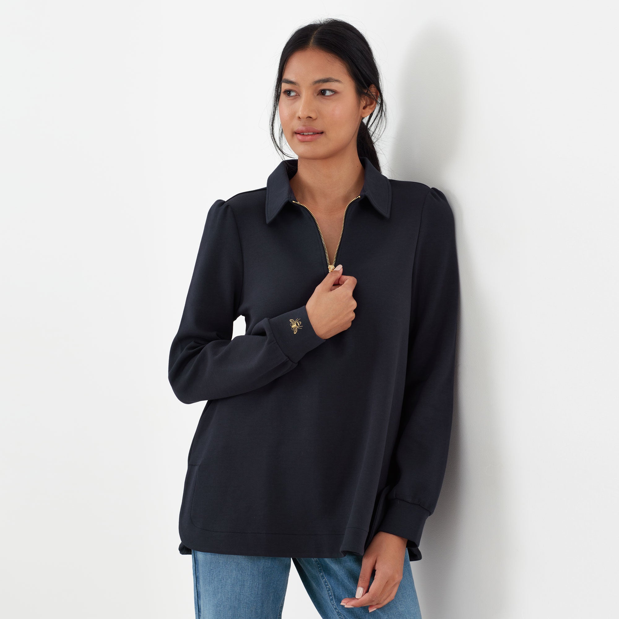 Joules Ladies Rosalyn Collared Formal Sweatshirt